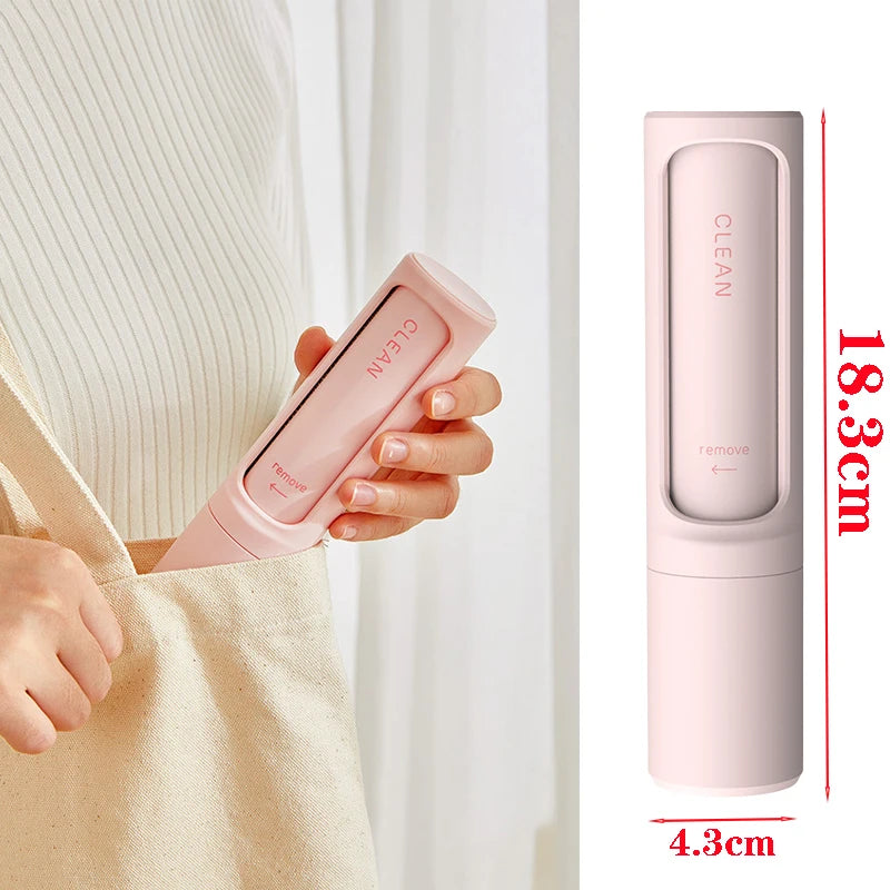 2-in-1 Reusable Pet Hair Remover Brush - Self-Cleaning Lint Roller for Cats & Dogs