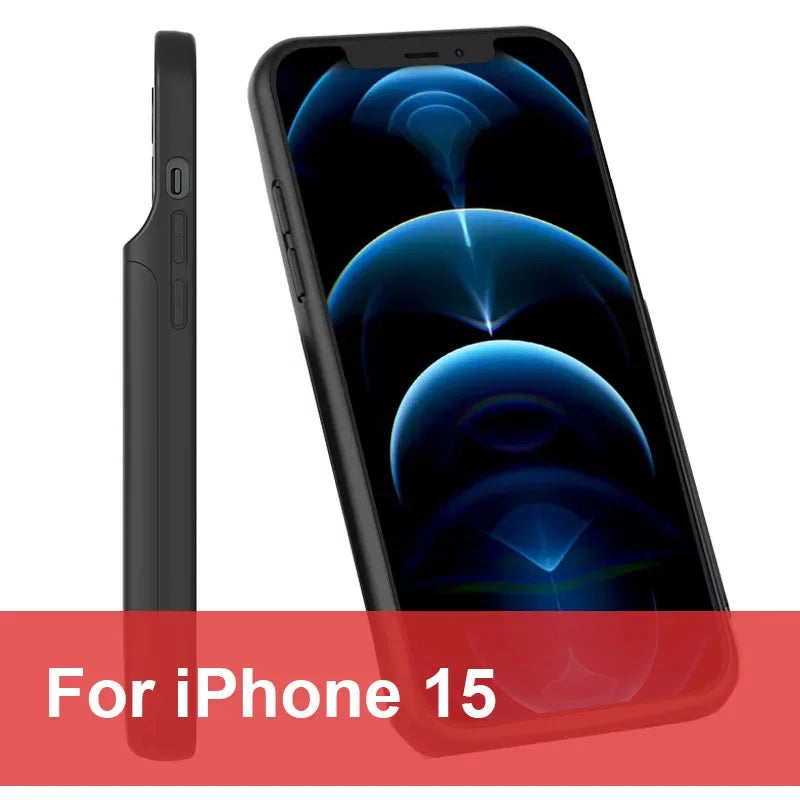 6800mAh Battery Charger Case Powerbank For IPhone 6 7 8 SE X XS XR 11 12 13 14 15 16 pro Backup External Phone Charging Case