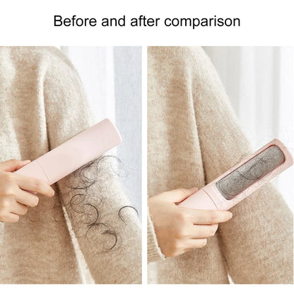 2-in-1 Reusable Pet Hair Remover Brush - Self-Cleaning Lint Roller for Cats & Dogs