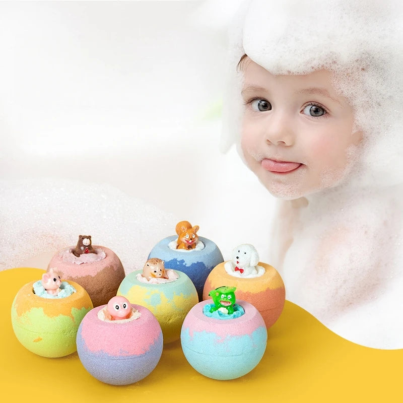 Temora Surprise Bath Balls — Hidden Mermaid Toy Inside | Kids Bath Gift