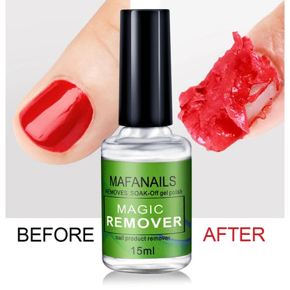 MAFANAILS 15ml Magic Gel Polish Remover - Fast UV Gel Removal, No Soak Off Required