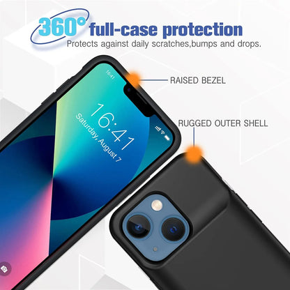 6800mAh Battery Charger Case Powerbank For IPhone 6 7 8 SE X XS XR 11 12 13 14 15 16 pro Backup External Phone Charging Case