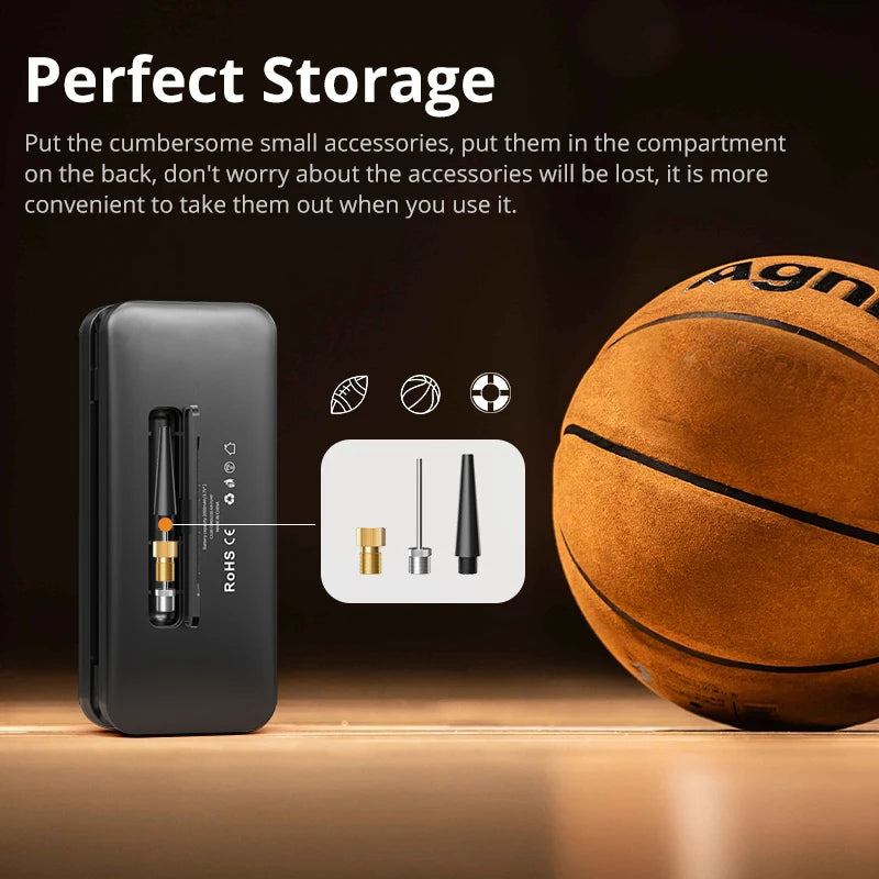 CARSUN Portable Digital Tire Inflator - Rechargeable Cordless Air Pump