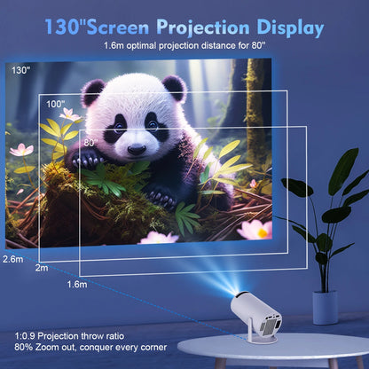 Projetor Portátil Magcubic HY300 Pro 8K - 290 ANSI Android 14 WiFi6 BT5.4