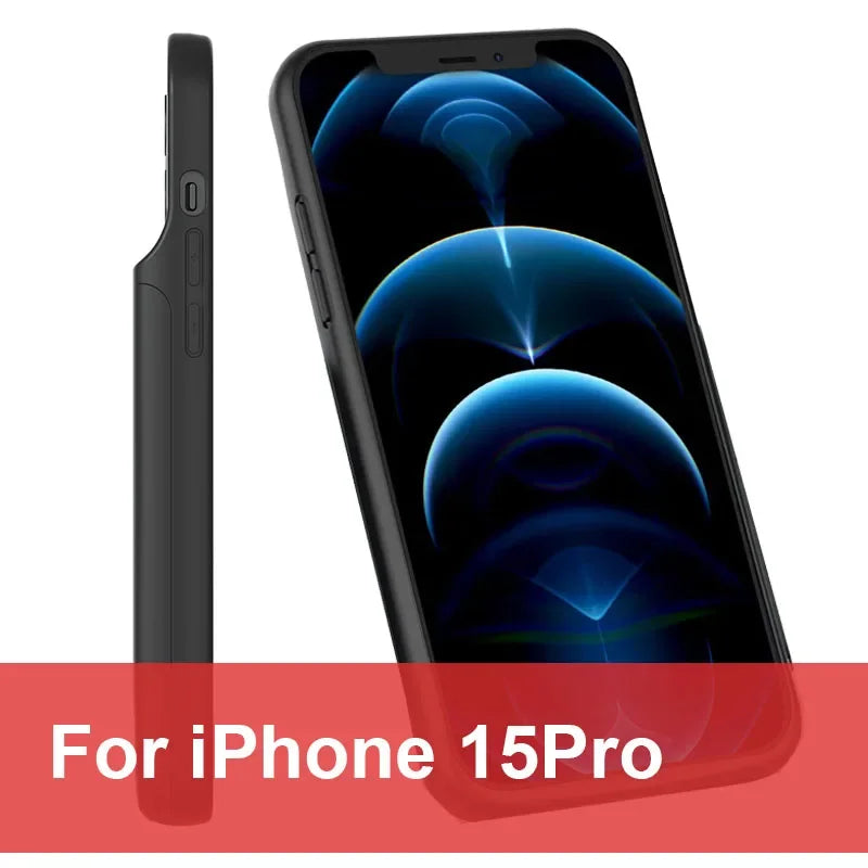 6800mAh Battery Charger Case Powerbank For IPhone 6 7 8 SE X XS XR 11 12 13 14 15 16 pro Backup External Phone Charging Case
