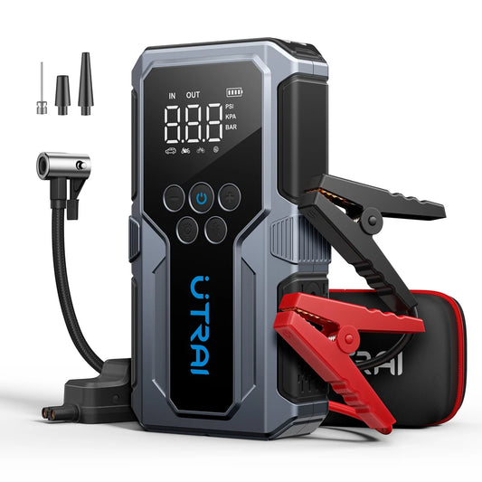 UTRAI 1500A Car Jump Starter Power Bank with 150PSI Air Pump - Emergency Battery Booster
