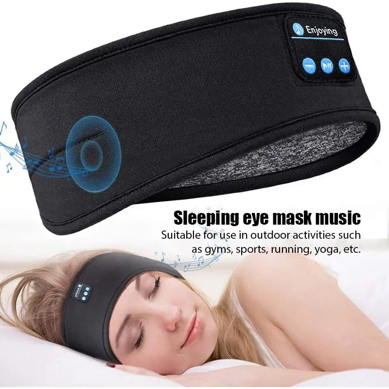 SleepSound Pro™ – Wireless Bluetooth Sleep Headband | Comfortable Sleep Mask with Speakers
