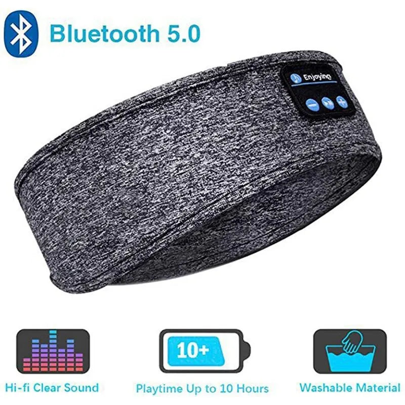 SleepSound Pro™ – Wireless Bluetooth Sleep Headband | Comfortable Sleep Mask with Speakers