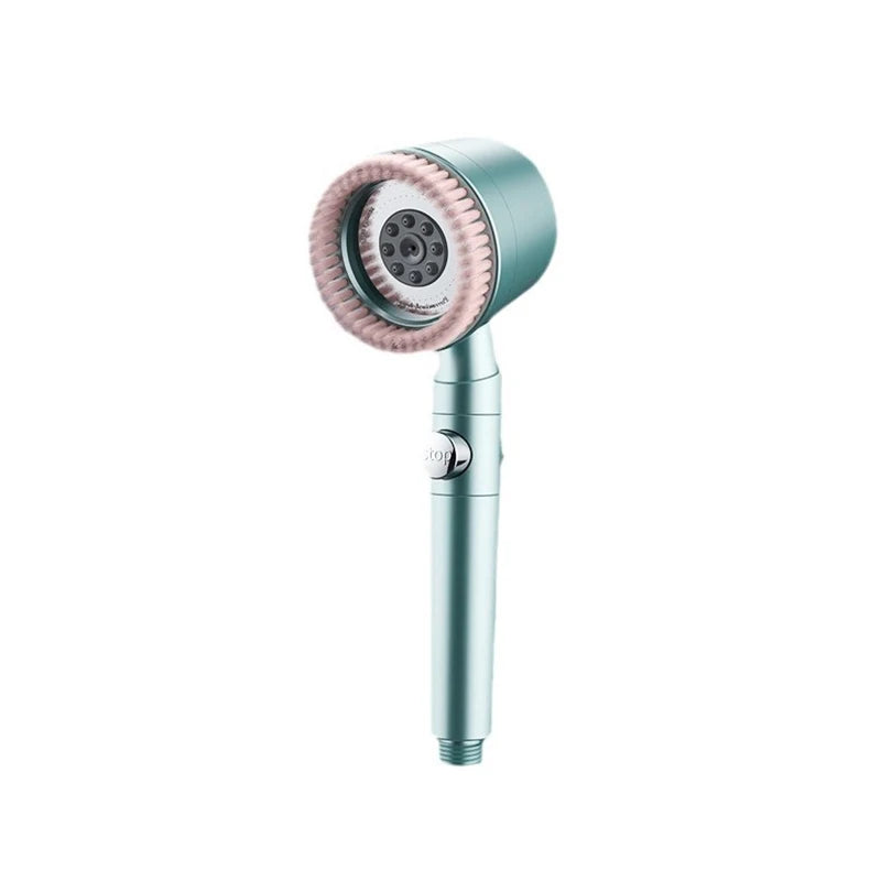 Premium 3-Mode High Pressure Shower Head with Built-In Filter & Massage Brush - Transform Your Daily Shower Experience