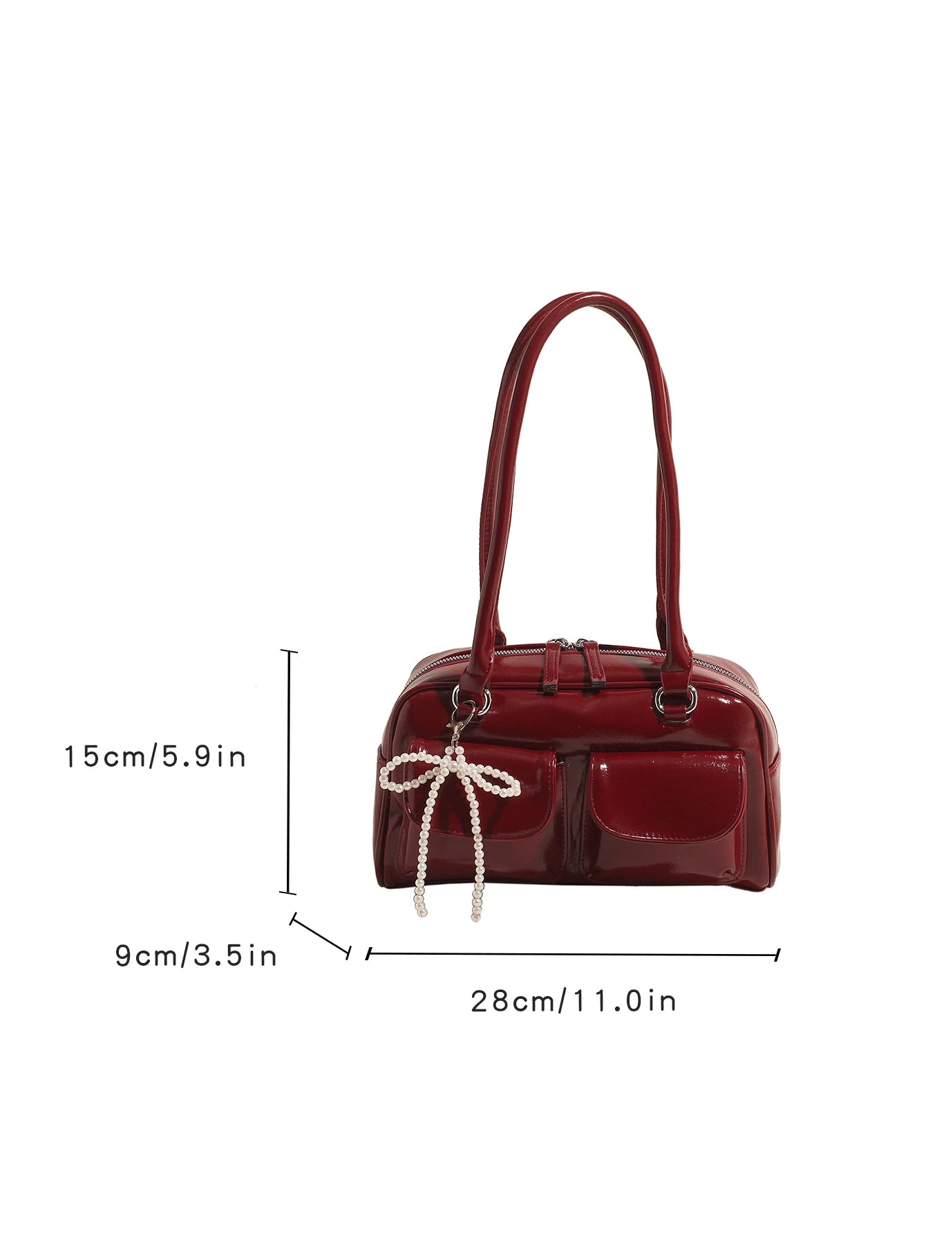 Temora Bow Shoulder Bag - Korean Fashion Pillow Bag for Women
