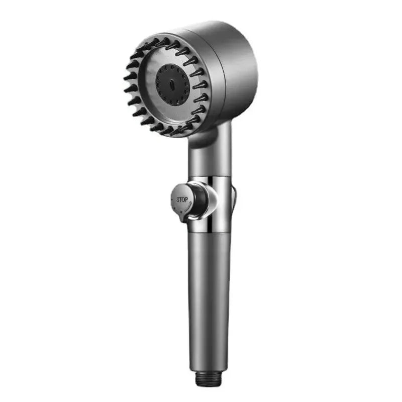Premium 3-Mode High Pressure Shower Head with Built-In Filter & Massage Brush - Transform Your Daily Shower Experience