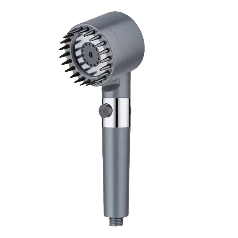 Premium 3-Mode High Pressure Shower Head with Built-In Filter & Massage Brush - Transform Your Daily Shower Experience