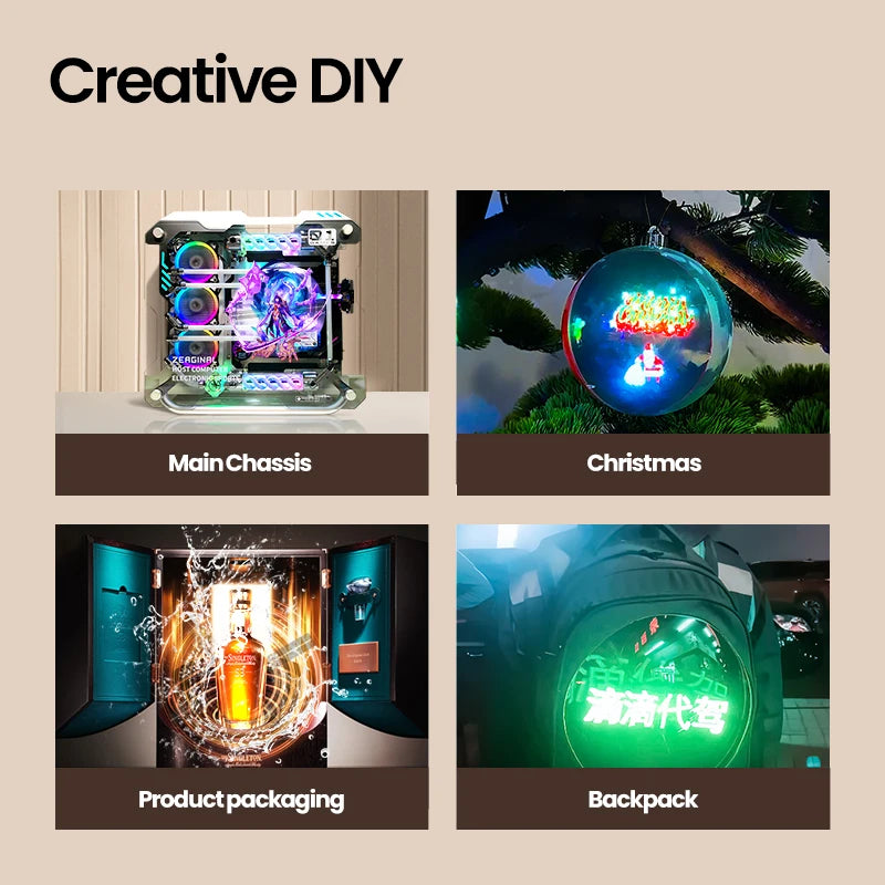 18CM 3D Hologram Fan Projector - LED Holographic Display for Advertising & Events