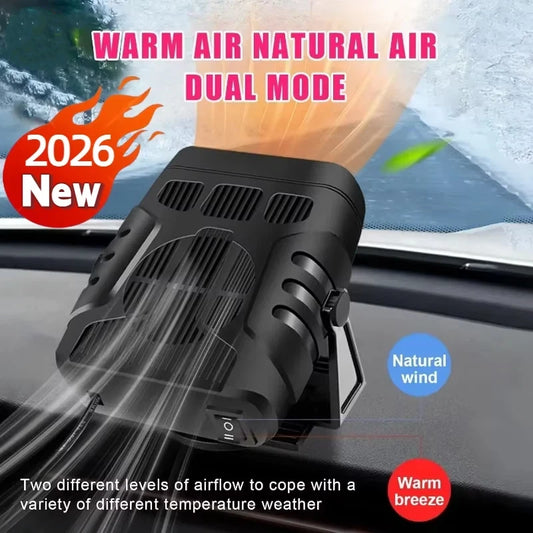 Temora Portable Car Heater & Defroster - 12V/24V Windshield Defogger