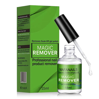 MAFANAILS 15ml Magic Gel Polish Remover - Fast UV Gel Removal, No Soak Off Required