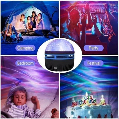 LED Starry Sky Galaxy Projector - RGB Atmosphere Light with Remote Control