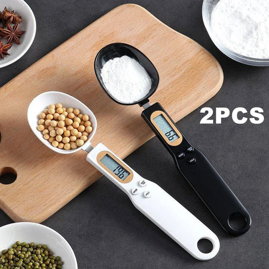 Digital Measuring Spoon Scale - LED Display Kitchen Scale 0.1-500g for Baking & Cooking