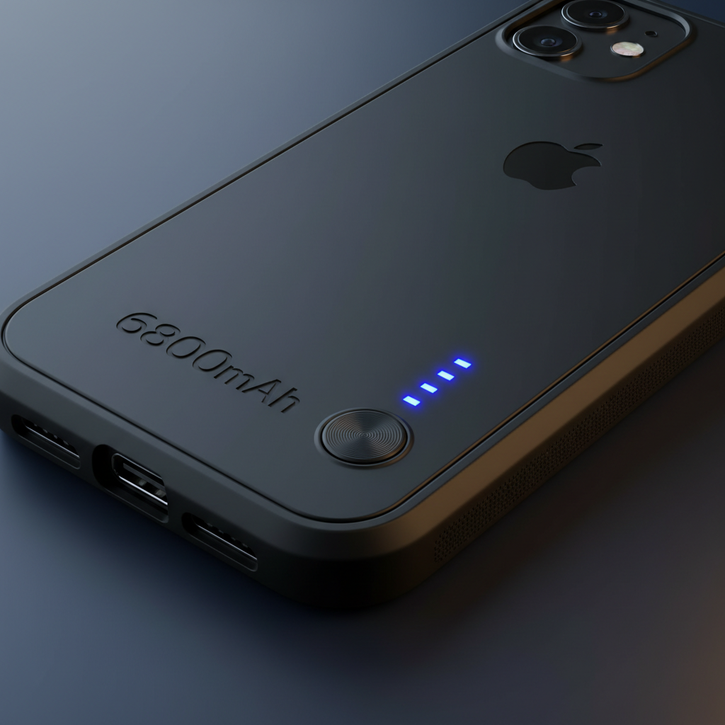 Detalhes Capa Carregadora 6800mAh