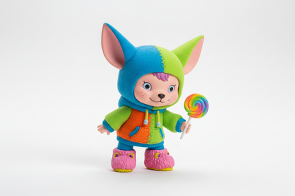 Temora Labubu Collectible Vinyl Doll - Adorable Macaron Colors Designer Toy