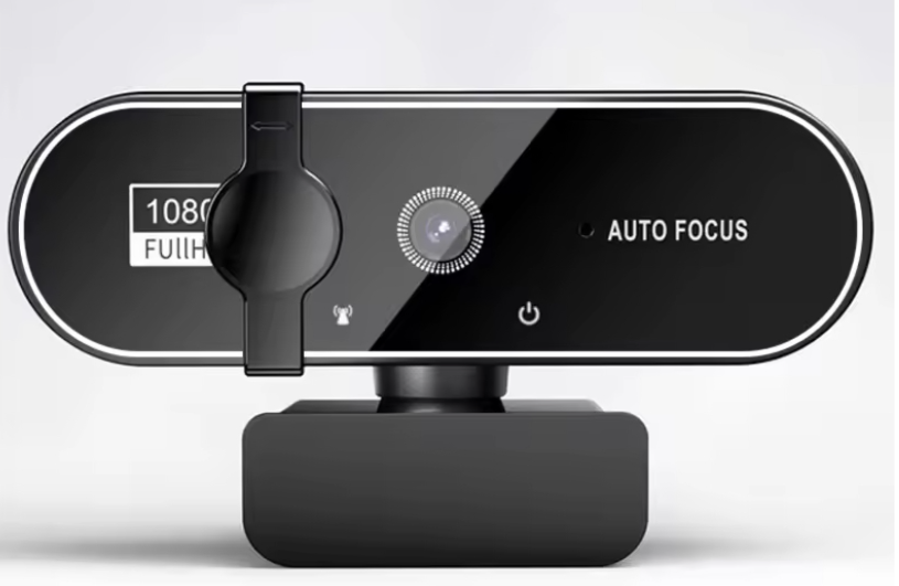 Mini Webcam 4K, Webcam 2K Full HD com Microfone, 30fps, USB, Foco Automático, para PC e Laptop, Ideal para Gravação de Vídeo