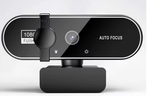 Mini Webcam 4K, Webcam 2K Full HD com Microfone, 30fps, USB, Foco Automático, para PC e Laptop, Ideal para Gravação de Vídeo